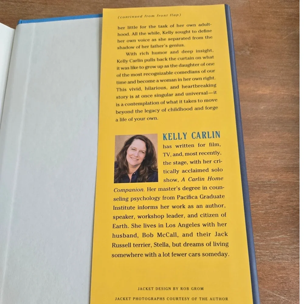 Kelly Carlin Signed Book A Carlin Home‎ Companion Hardcover First Edition